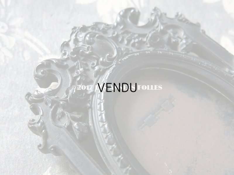 画像4: 19世紀 ナポレオン3世 アンティーク 木製 フォトフレーム 薔薇のガーランド