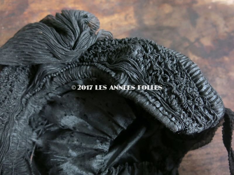 画像8: アンティーク ＊蚤の市＊ 1900年代  帽子 クレープ素材