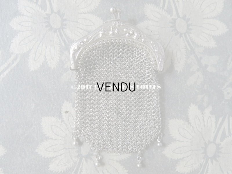 画像3: 1900年代 アンティーク シルバー製 鈴蘭 メタルメッシュのコインケース アールヌーヴォー