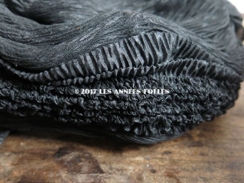 画像9: アンティーク ＊蚤の市＊ 1900年代  帽子 クレープ素材