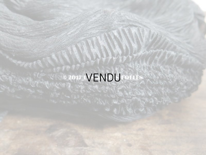 画像9: 1900年代 アンティーク 帽子 クレープ素材