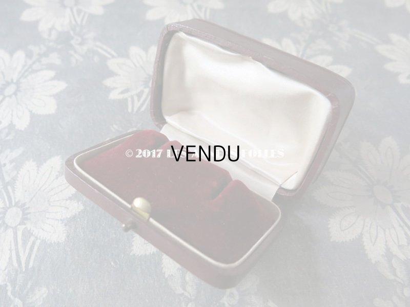 画像7: アンティーク ジュエリーボックス 金彩入り ボルドー