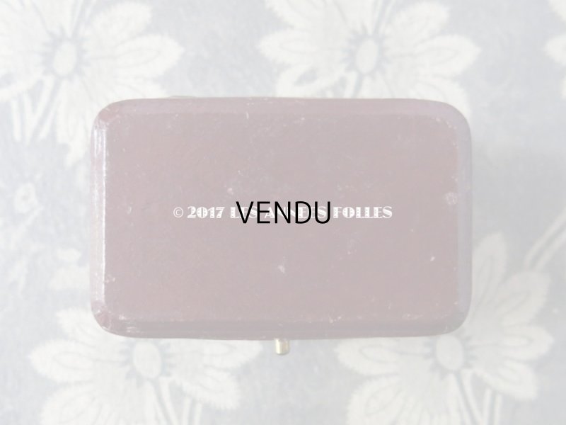 画像4: アンティーク ジュエリーボックス 金彩入り ボルドー