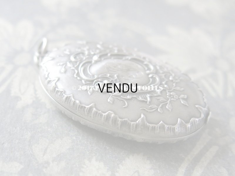 画像8: 1905年 アンティーク シャトレーヌ スライド式 ミラー 薔薇　シルバー製 