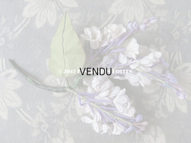 画像6: アンティーク コサージュ  ライラック 薄紫