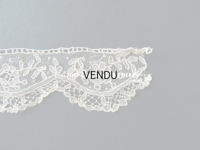画像7: 19世紀末 アンティーク 薔薇のニードルレース ポワンドガーズ 『ポワン・ド・ガーズ』 46cm
