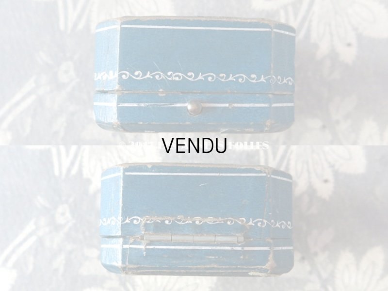 画像7: アンティーク ジュエリーボックス ブルー