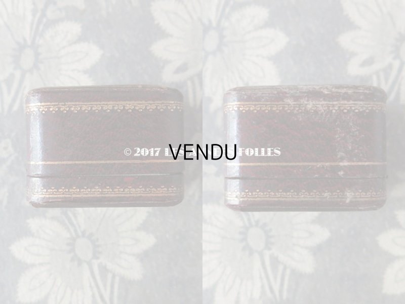 画像9: アンティーク ジュエリーボックス ボルドーブラウン