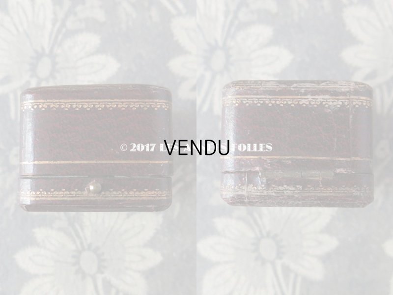 画像8: アンティーク ジュエリーボックス ボルドーブラウン