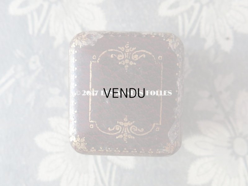 画像3: アンティーク ジュエリーボックス ボルドーブラウン