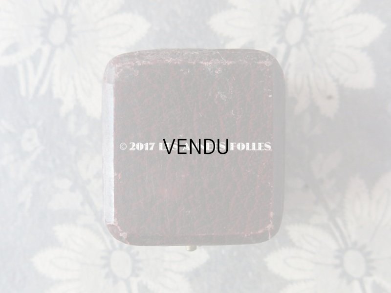 画像4: アンティーク ジュエリーボックス ボルドーブラウン