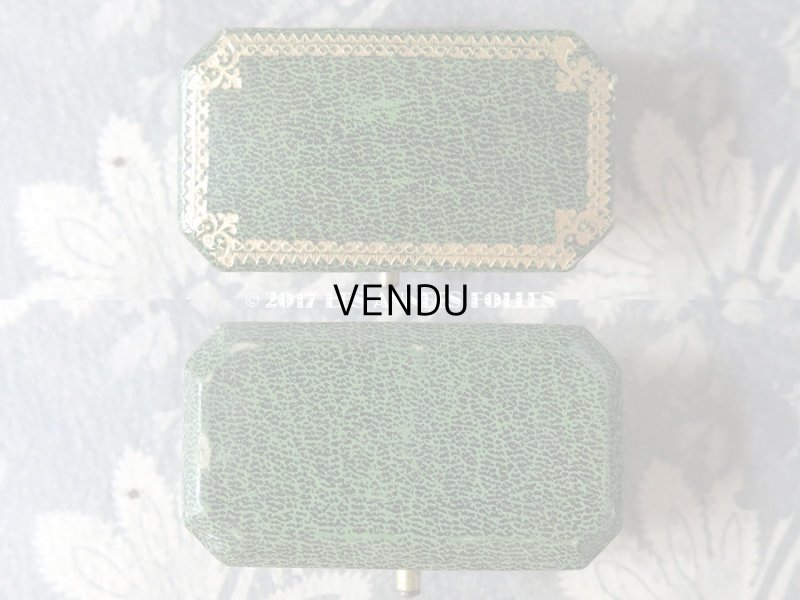 画像3: アンティーク ジュエリーボックス グリーン