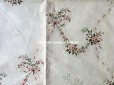 画像2: 18世紀 アンティーク シルク製 ファブリック 花とリボンのガーランド (2)