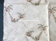 画像8: 18世紀 アンティーク シルク製 ファブリック 花とリボンのガーランド