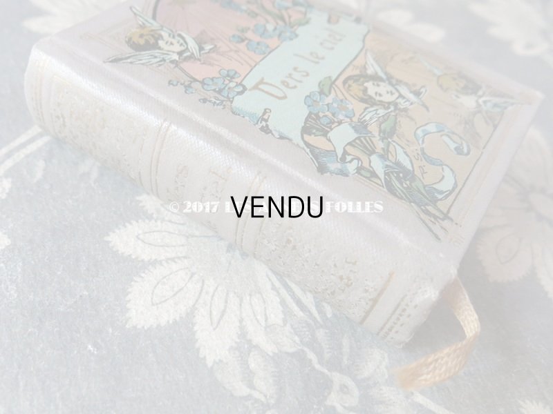 画像4: 1914年 アンティーク 本　天使&勿忘草のブーケ VERS LE CIEL