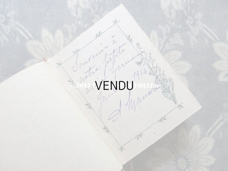 画像6: 1914年 アンティーク 本　天使&勿忘草のブーケ VERS LE CIEL