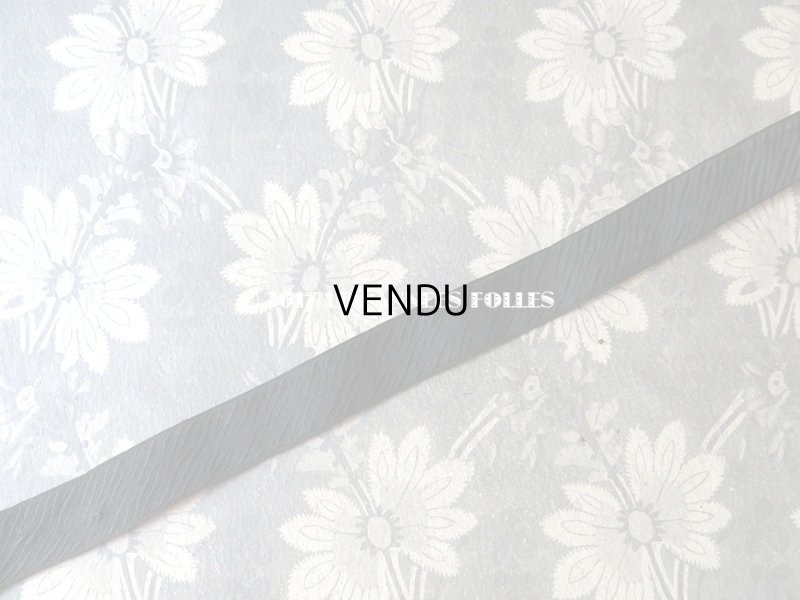 画像5: 19世紀末 アンティーク シルク製 クレープリボン 1.5m CREPE DEUIL BORDS PERLES PATRON EXTRA