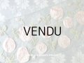 19世紀末 アンティーク ドレス用 幅広 レース 薔薇のリボン刺繍  1.75m 幅17〜20cm