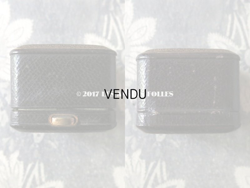 画像4: アンティーク 本革 ジュエリーボックス  ボルドー&ブルー