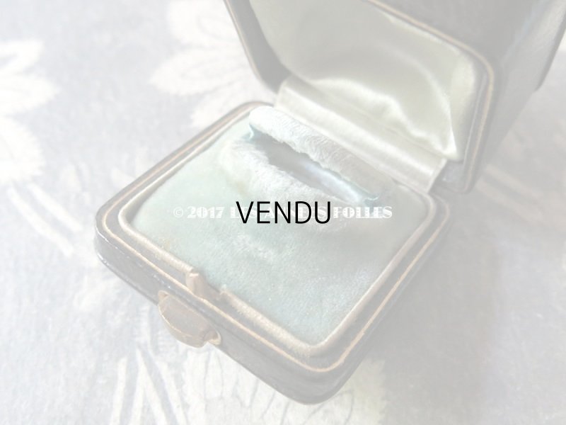 画像7: アンティーク 本革 ジュエリーボックス  ボルドー&ブルー