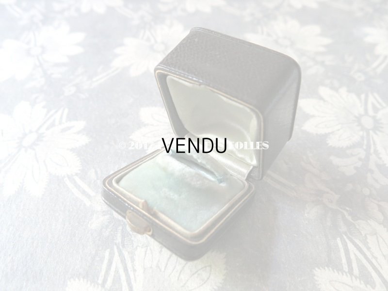 画像6: アンティーク 本革 ジュエリーボックス  ボルドー&ブルー