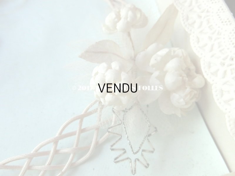 画像5: 未使用 1920年代 箱入り アンティーク 薔薇のワックスフラワーのヘッドリース  ウェディング 結婚式 ティアラ