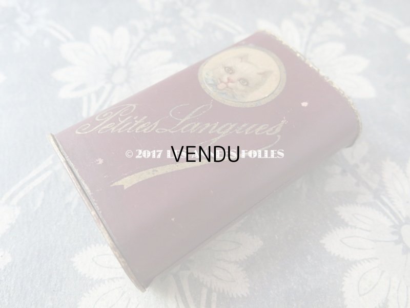 画像5: 1900年代 アンティーク ラングドシャのお菓子箱 PETITES LANGUES
