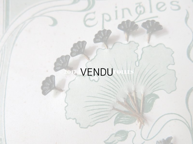 画像5: 1900年代 アンティーク エパングル 48ピース フレンチジェット＆クリスタル EPINGLES TOILETTE