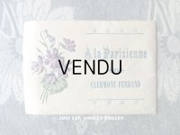 1900年代 アンティーク 菫 パウダーサシェの紙袋 A LA PARISIENNE CLERMONT-FERRAND