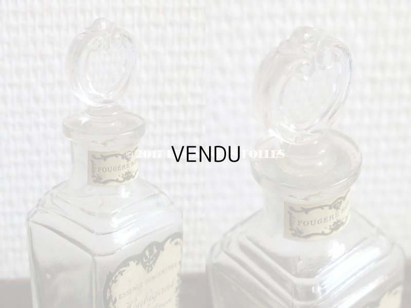 画像4: 1882年 アンティーク パフュームボトル 薔薇のガーランド FOUGERE ROYALE - HOUBIGANT PARIS -