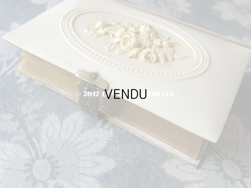 画像4: 1893年 アンティーク 薔薇のブーケ  ミサ典書 セルロイド製