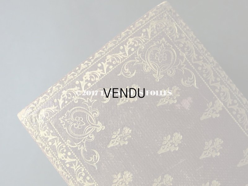 画像8: 19世紀 アンティーク 本革 天使＆薔薇模様 グローブボックス  