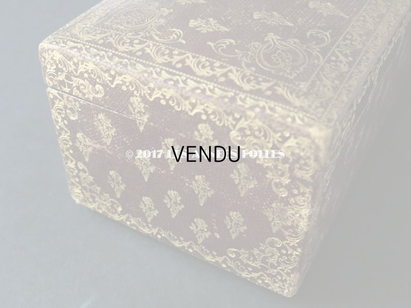 画像5: 19世紀 アンティーク 本革 天使＆薔薇模様 グローブボックス  