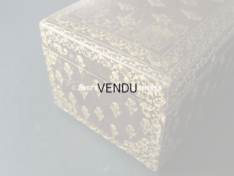 画像6: 19世紀 アンティーク 本革 天使＆薔薇模様 グローブボックス  