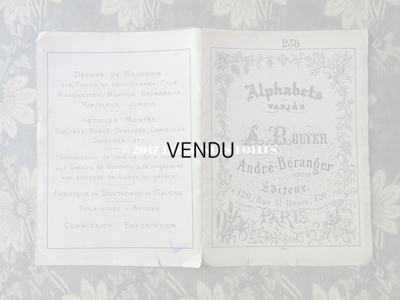 画像6: 19世紀末 アンティーク アルファベットの図案帳 ALPHABETS VARIES DE A.ROUYER - ANDRE-BERANGER - 