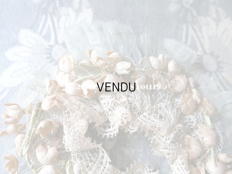 画像3: アンティーク ドール用 帽子飾り 鈴蘭のコサージュ