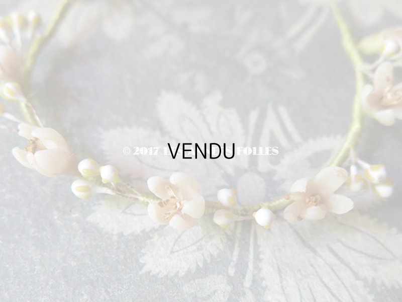 画像5: アンティーク ドール用 ワックスフラワーの小さなヘッドリース