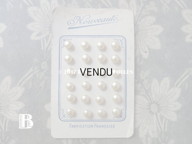 画像6: アンティーク マリアージュ用 パールボタン 8mm オフホワイト 24ピース