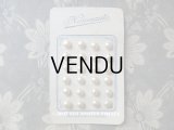 アンティーク マリアージュ用 パールボタン 8mm オフホワイト 24ピース