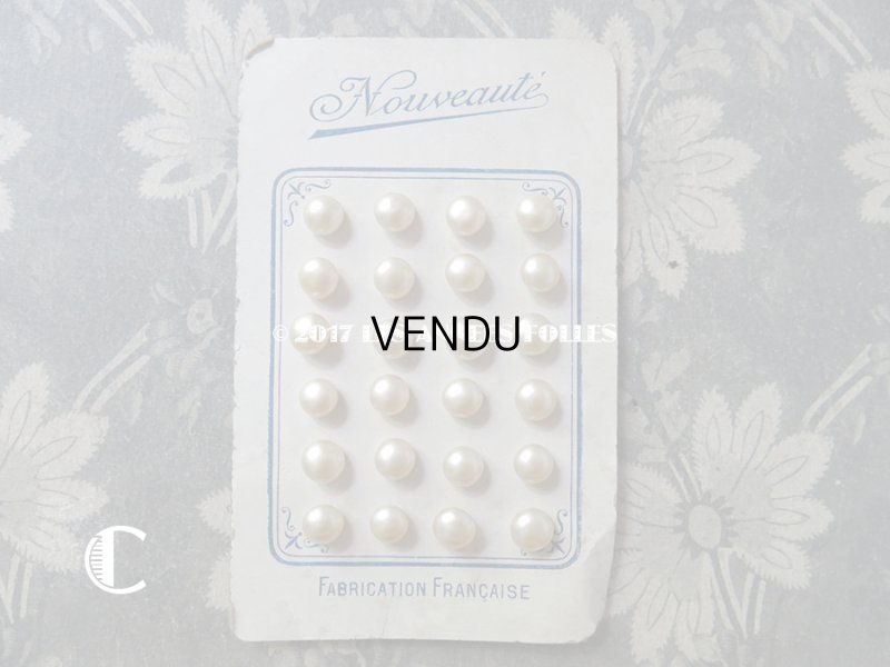 画像8: アンティーク マリアージュ用 パールボタン 8mm オフホワイト 24ピース