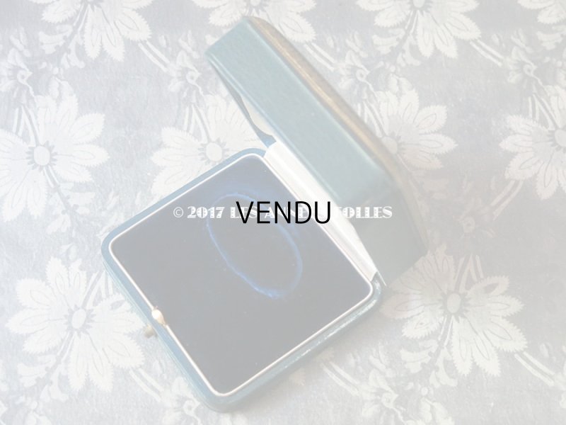 画像7: アンティーク 本革 ジュエリーボックス ブレスレット用 ブルーグリーン MABEL