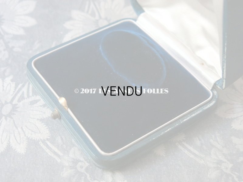 画像6: アンティーク 本革 ジュエリーボックス ブレスレット用 ブルーグリーン MABEL