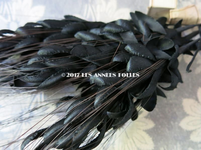 画像4: 19世紀末 アンティーク ボンマルシェ 帽子用 コサージュ 麦 黒 デッドストック ラベル付