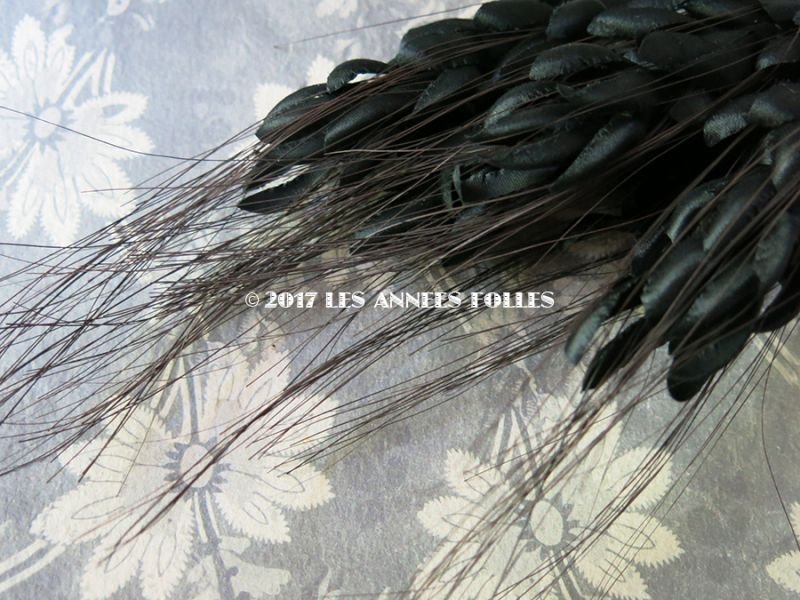 画像3: 19世紀末 アンティーク ボンマルシェ 帽子用 コサージュ 麦 黒 デッドストック ラベル付