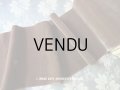 19世紀末 アンティーク シルク製 幅広 ベルベットのリボン チョコレートブラウン ダブルフェイス 3.6m　幅16cm