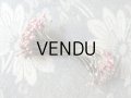 1900年代 アンティーク ペップ　ピンク＆グレー  コサージュ用 花芯 