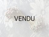 1900年代 アンティーク ペップ　ピンク＆グレー  コサージュ用 花芯 