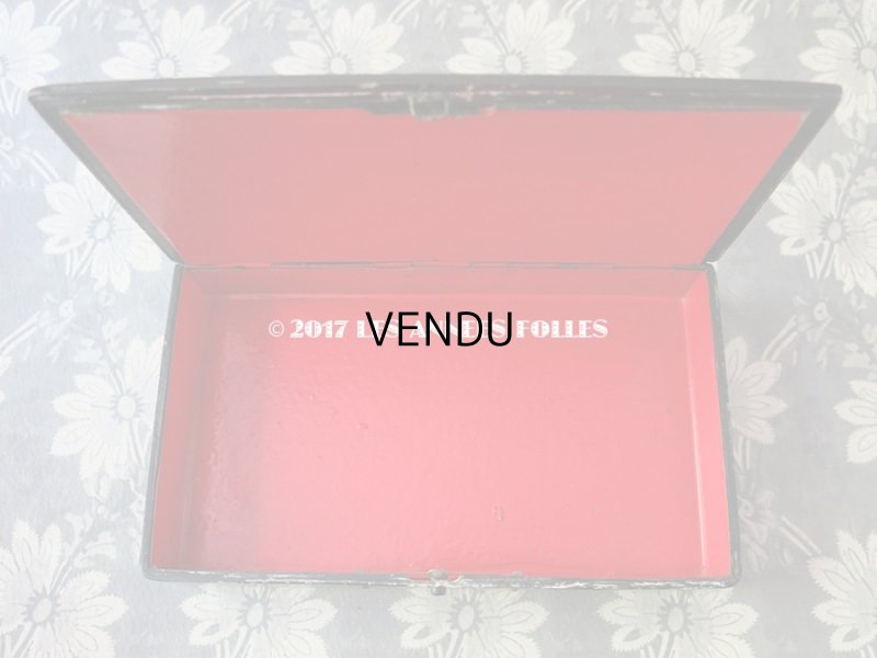 画像7: 19世紀 アンティーク ナポレオン3世 パピエマシェのボックス AU LION