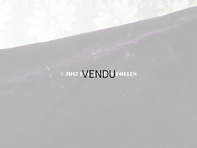 画像6: 19世紀末 アンティーク ファブリック シルク製ベルベット 深紫　110×４7cm