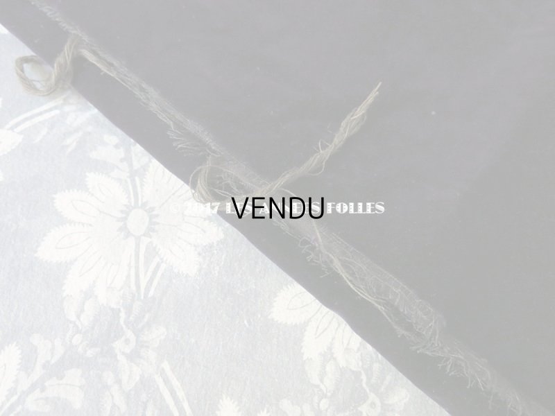 画像8: 19世紀末 アンティーク ファブリック シルク製ベルベット 深紫　110×４7cm